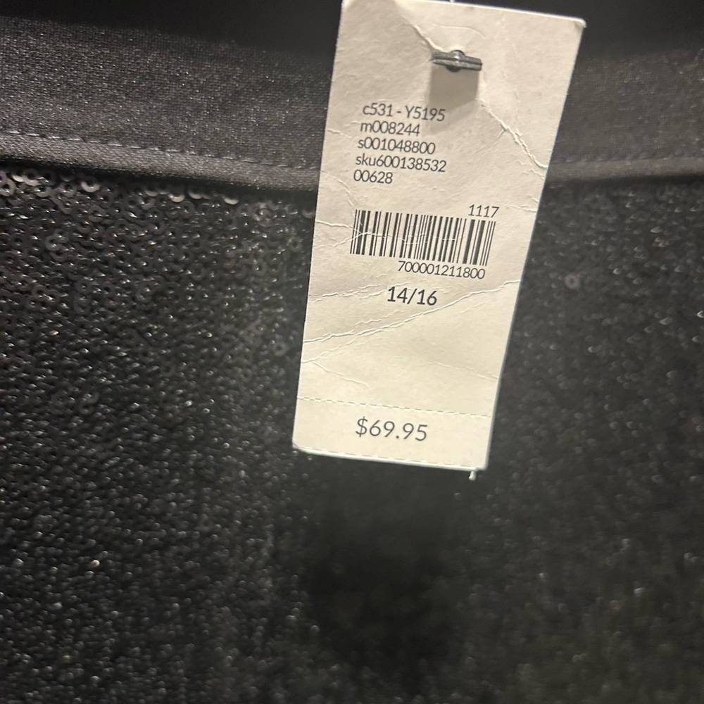 Sequin Lane Bryant Black Straight Leg Pants